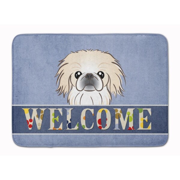 Carolines Treasures Pekingese Welcome Machine Washable Memory Foam Mat BB1407RUG - main